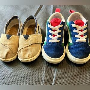 Tom’s and Vans shoes bundle size 8c
